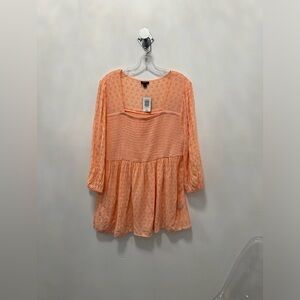 Torrid Pink Long Sleeve‎ Dress NWT